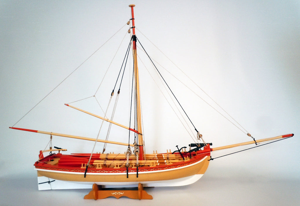 18TH CENTURY ARMED LONGBOAT