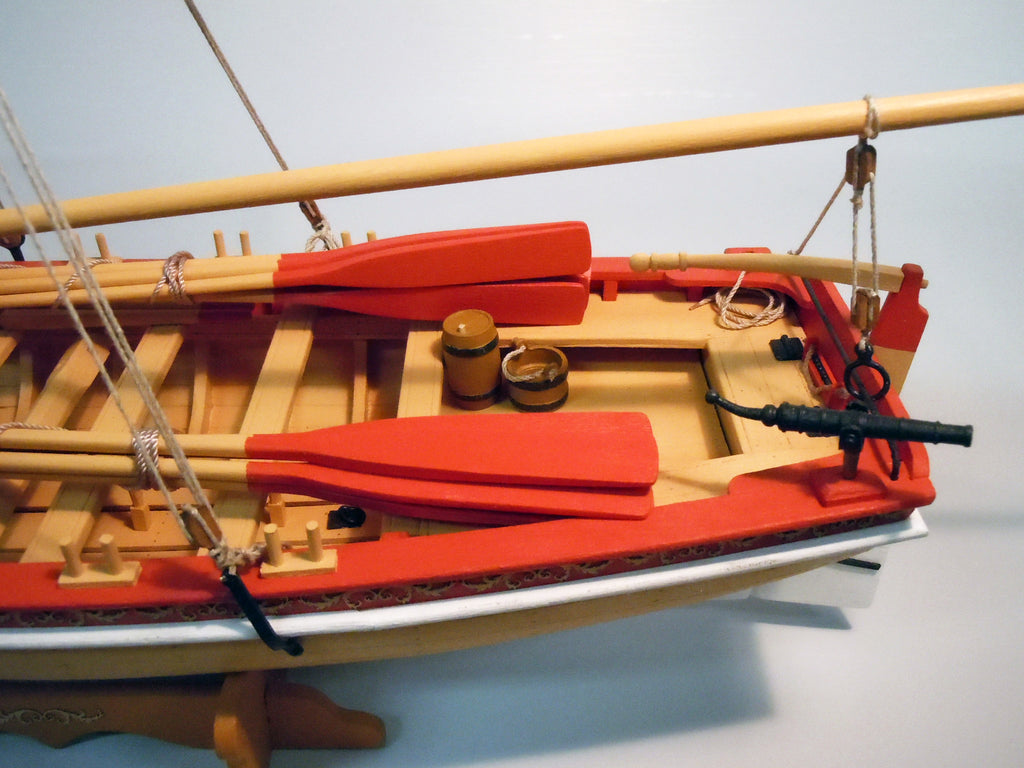 18TH CENTURY ARMED LONGBOAT