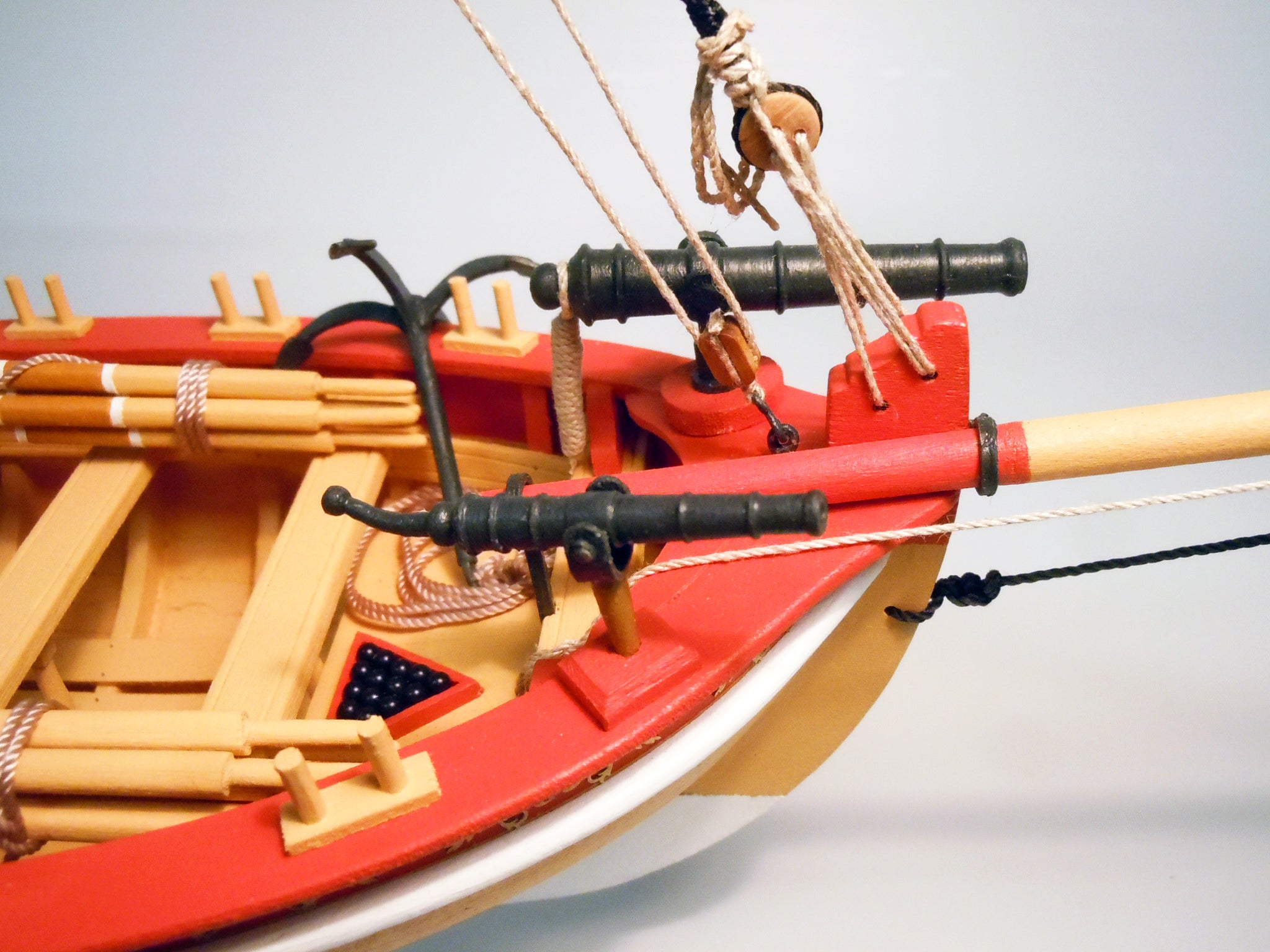 18TH CENTURY ARMED LONGBOAT