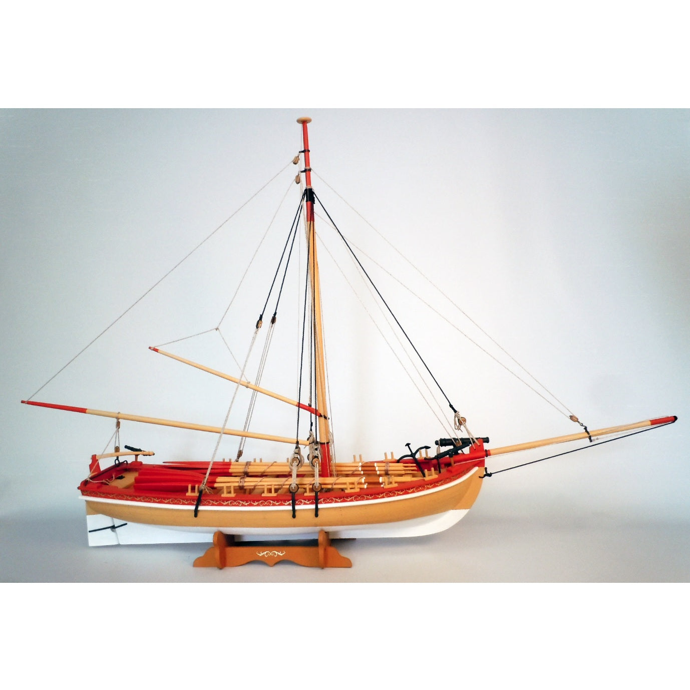 18TH CENTURY ARMED LONGBOAT
