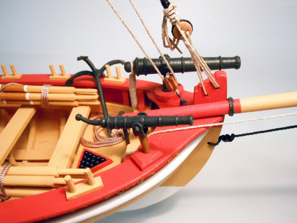18TH CENTURY ARMED LONGBOAT