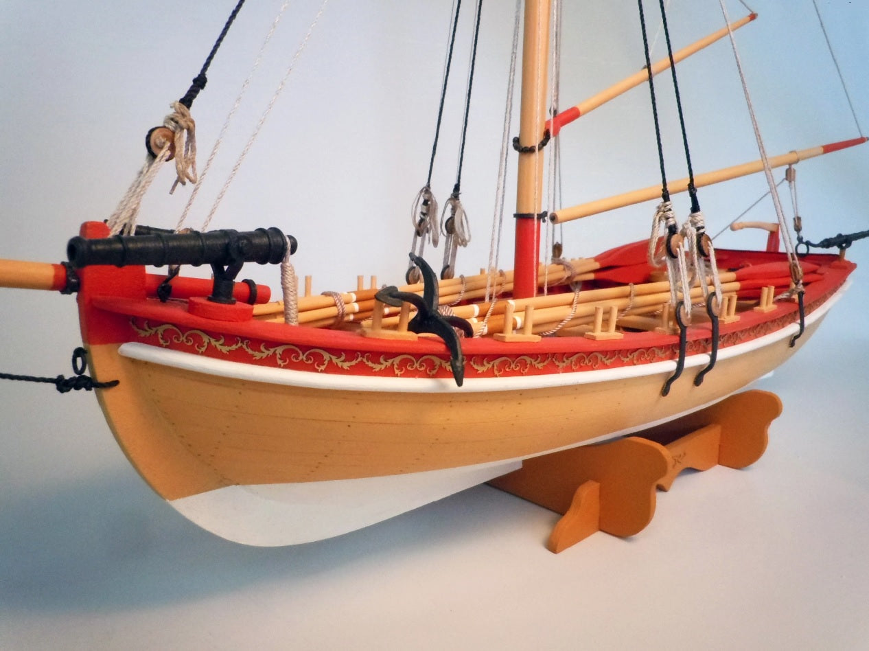18TH CENTURY ARMED LONGBOAT