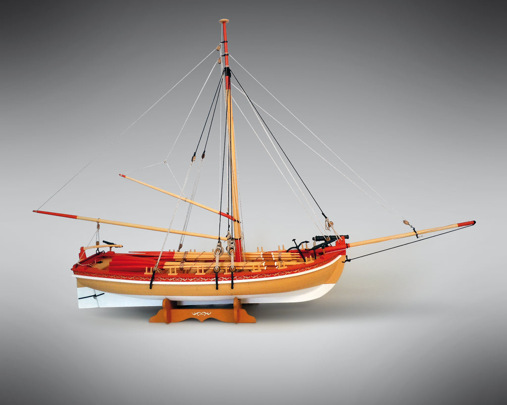 18TH CENTURY ARMED LONGBOAT
