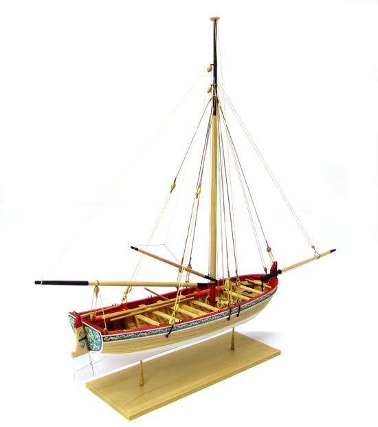 18TH CENTURY LONGBOAT 1:48